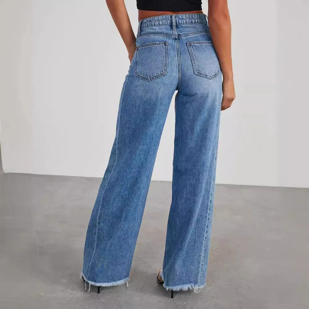 High-Waisted Wide-Leg Jeans | Casual and Flattering | Timeless Design