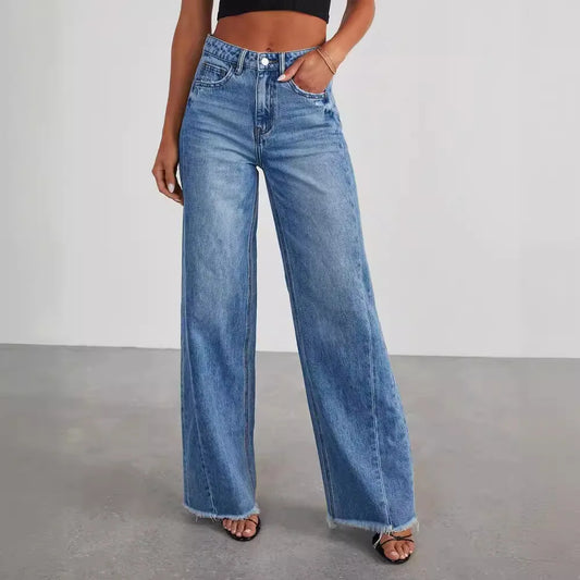 High-Waisted Wide-Leg Jeans | Casual and Flattering | Timeless Design